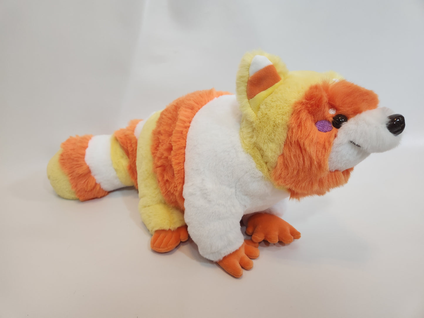 Raccoon plush (candy corn, luxe cuddle)