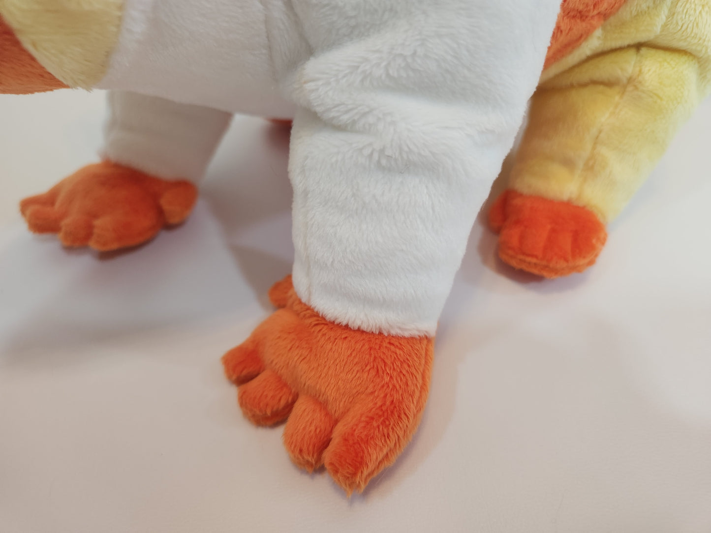 Raccoon plush (candy corn, minky)