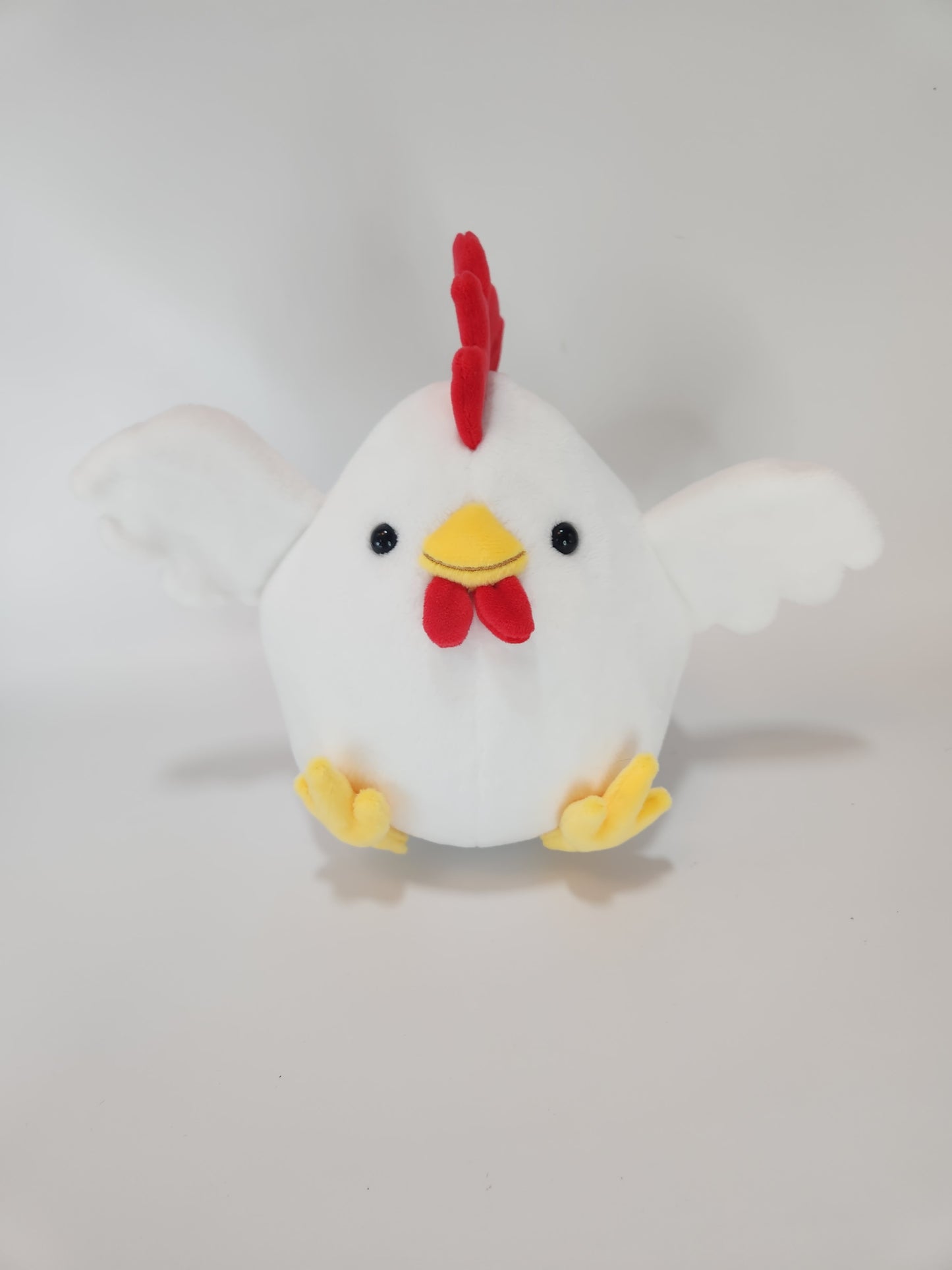 White chonky chicken with hats (3mm minky)