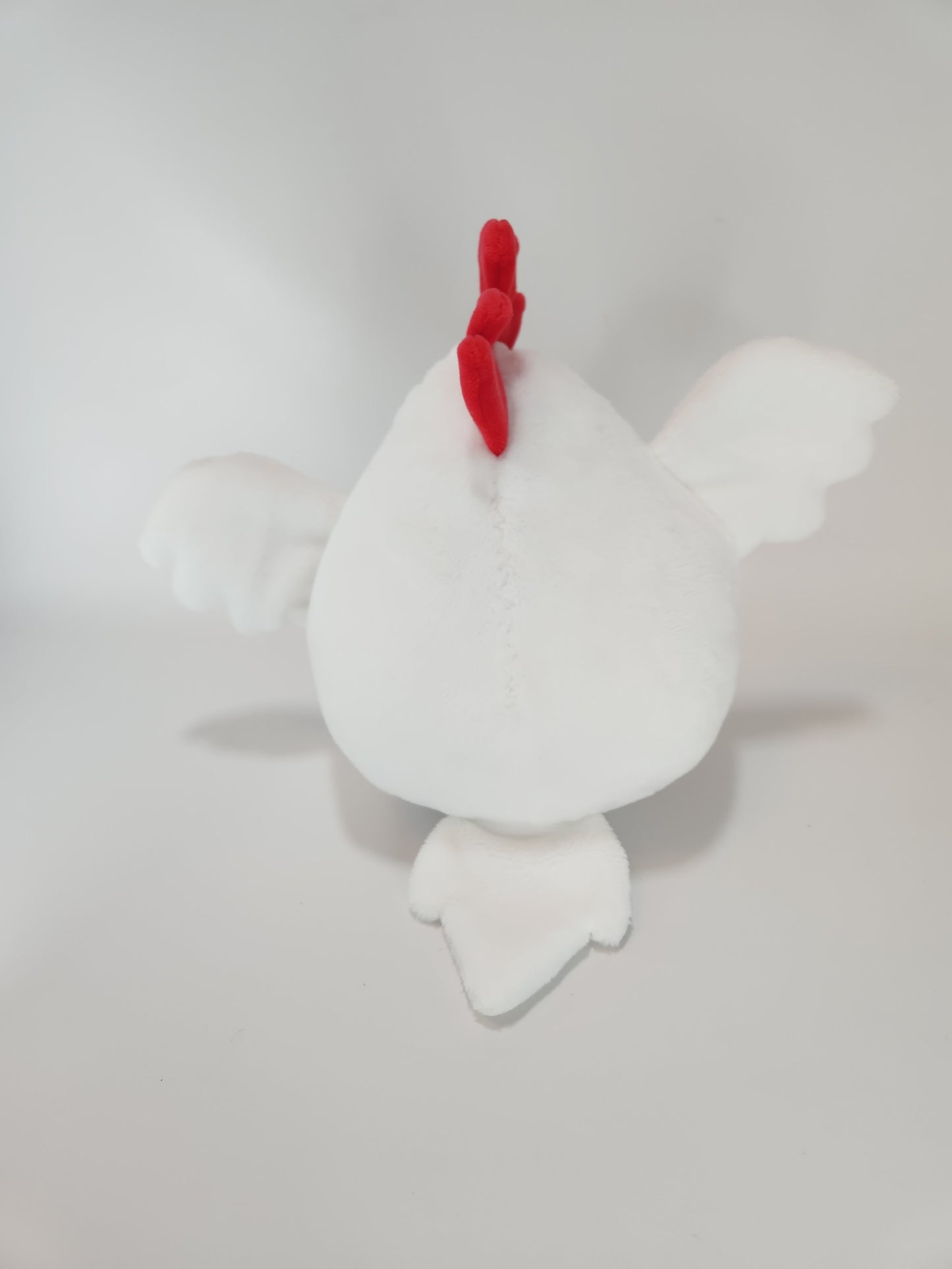 White chonky chicken with hats (3mm minky)