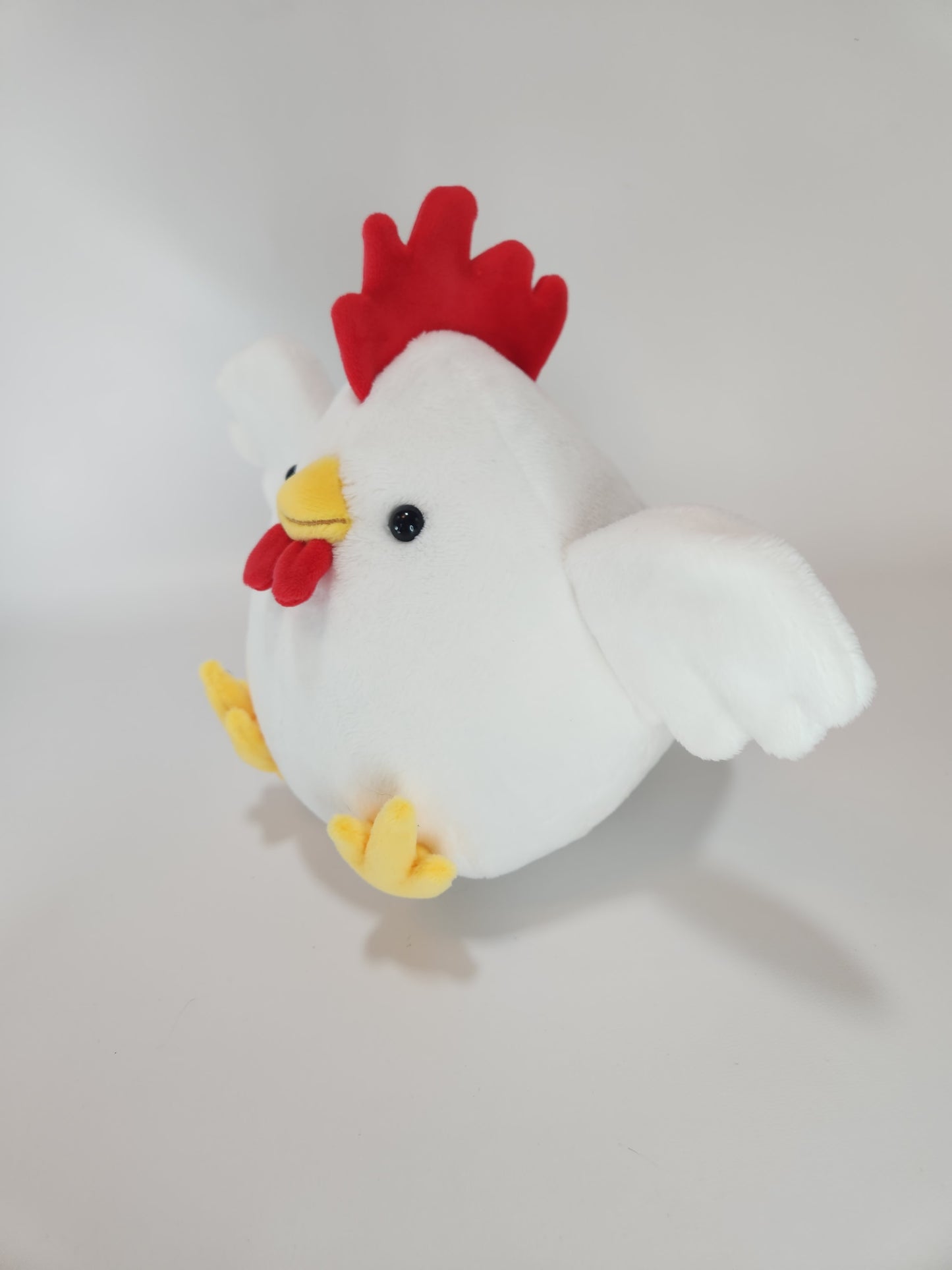White chonky chicken with hats (3mm minky)