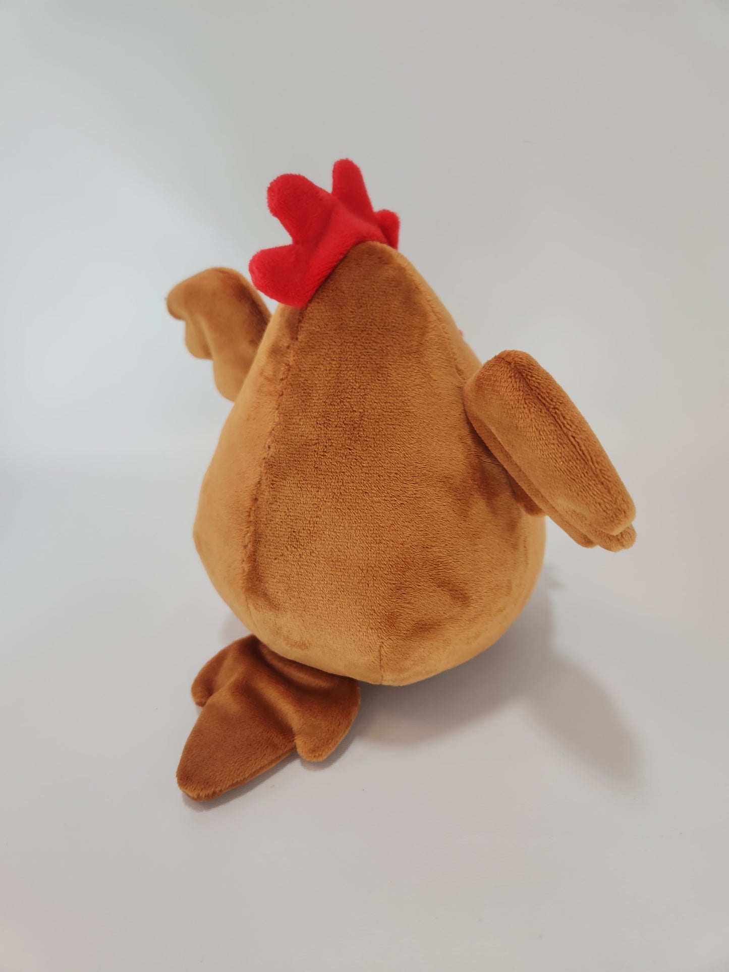Brown chonky chicken with hats (1mm minky)
