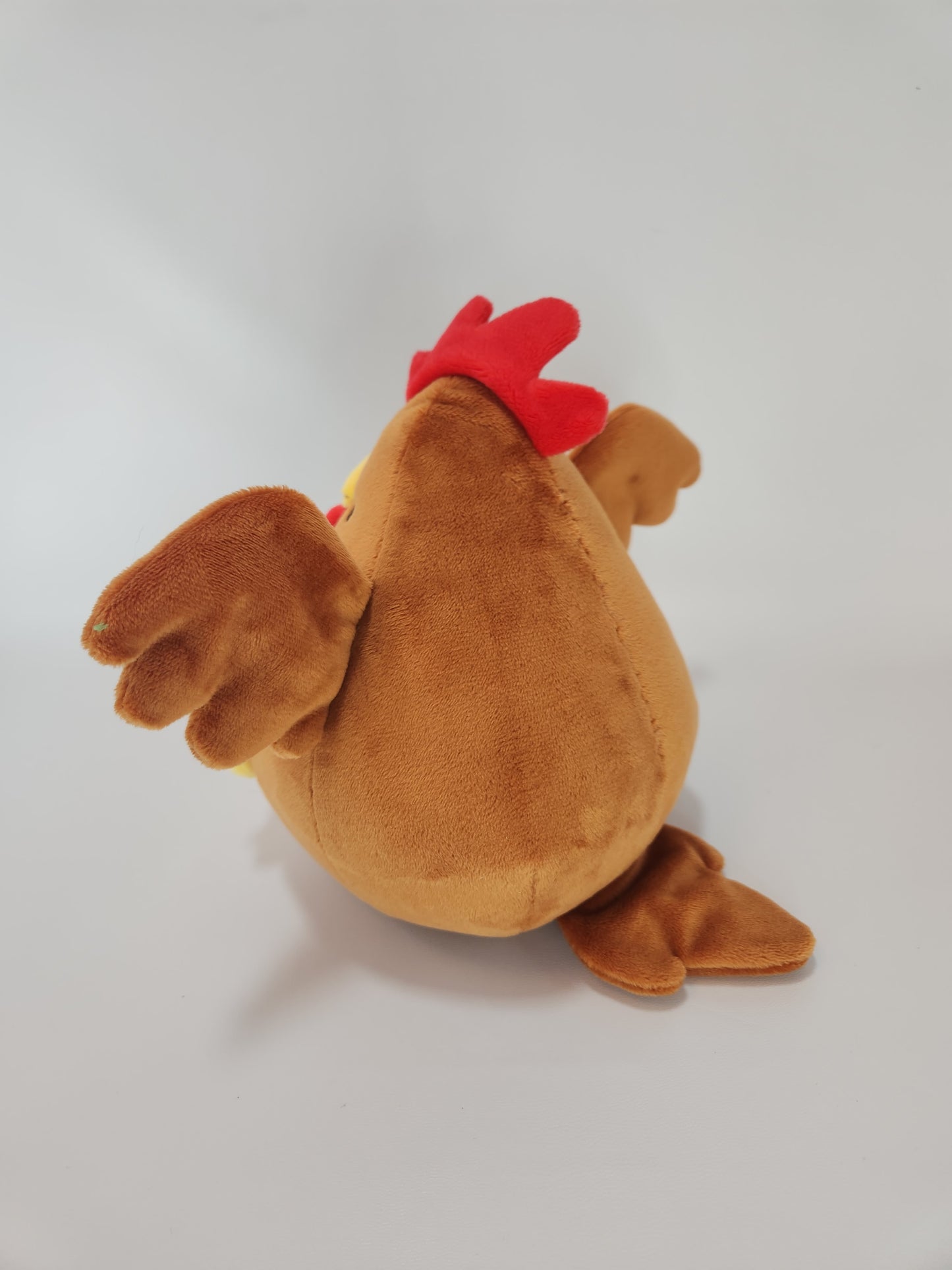 Brown chonky chicken with hats (1mm minky)