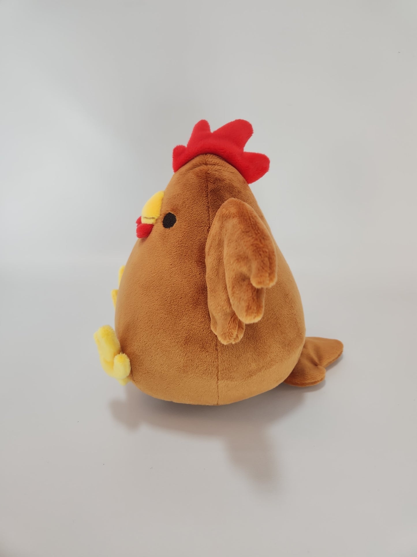 Brown chonky chicken with hats (1mm minky)