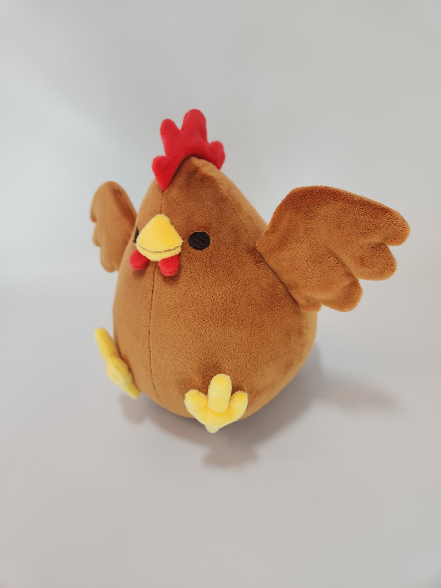 Brown chonky chicken with hats (1mm minky)