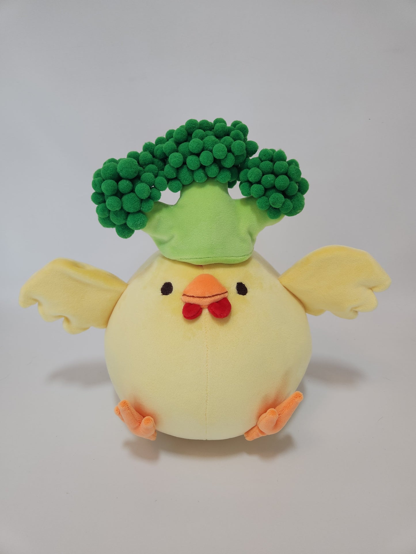 Yellow chonky chicken with hats (mochi)