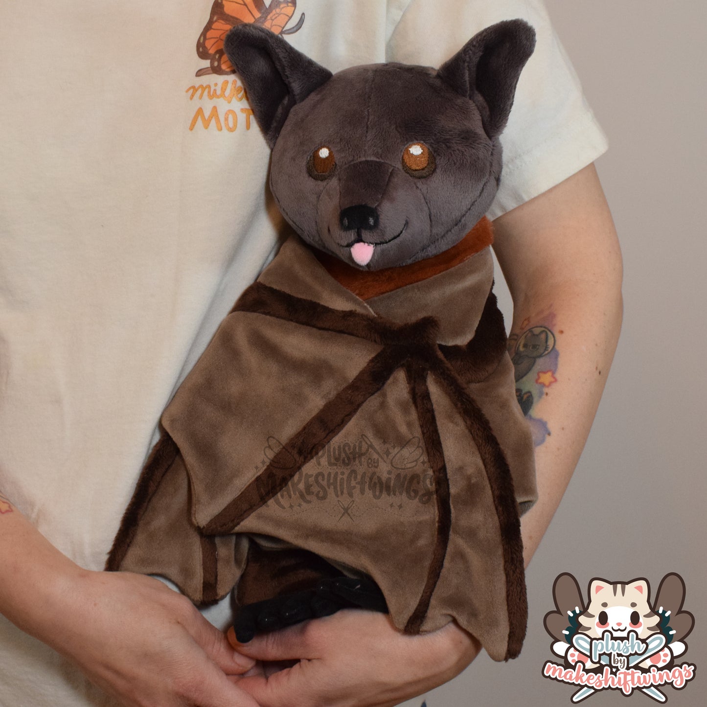 Floppy bat plush
