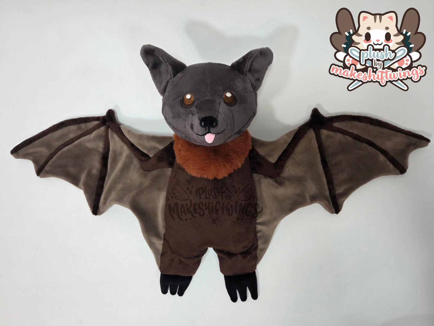 Floppy bat plush