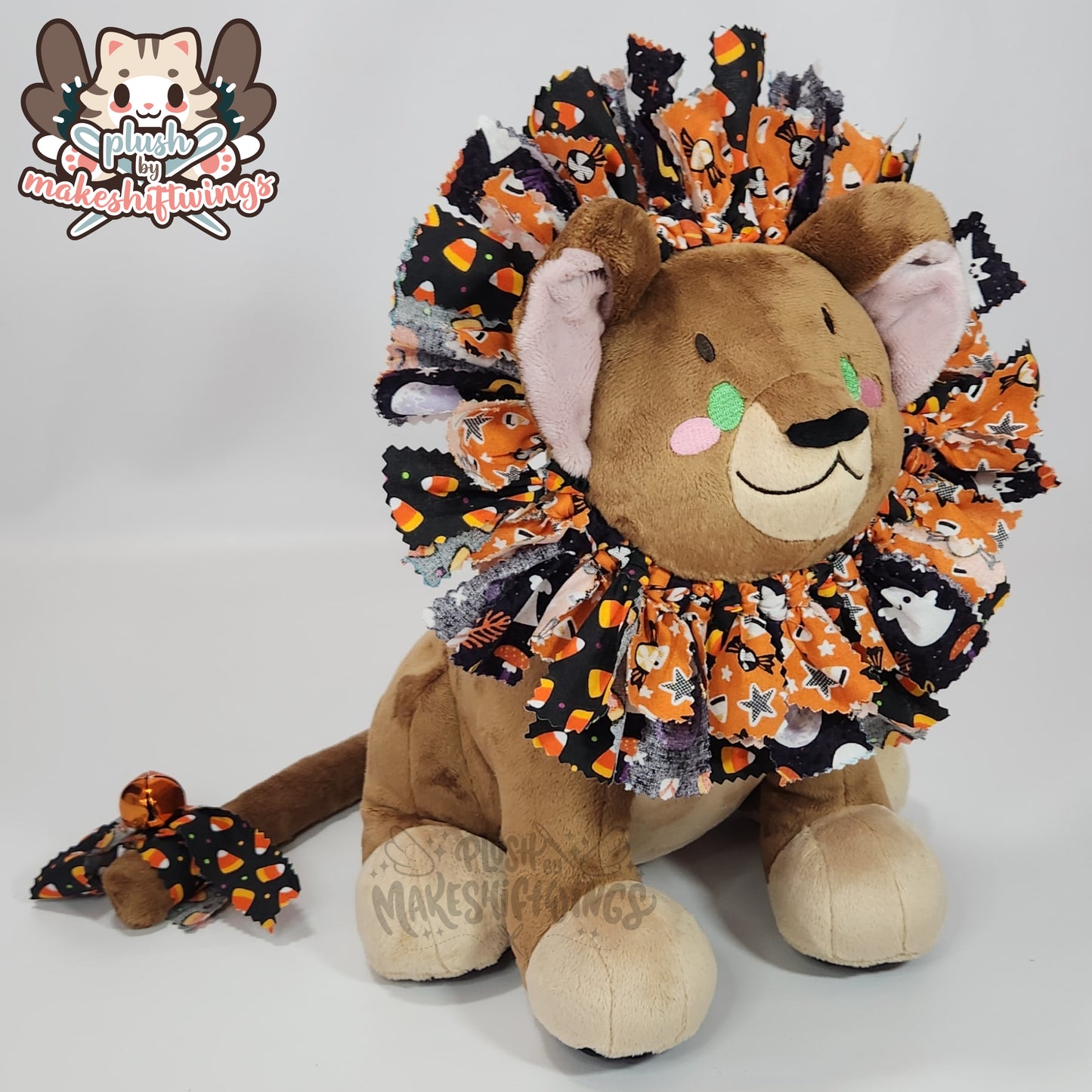 SEWING PATTERN - Lion Cub Plush with Fabric Wreath Mane