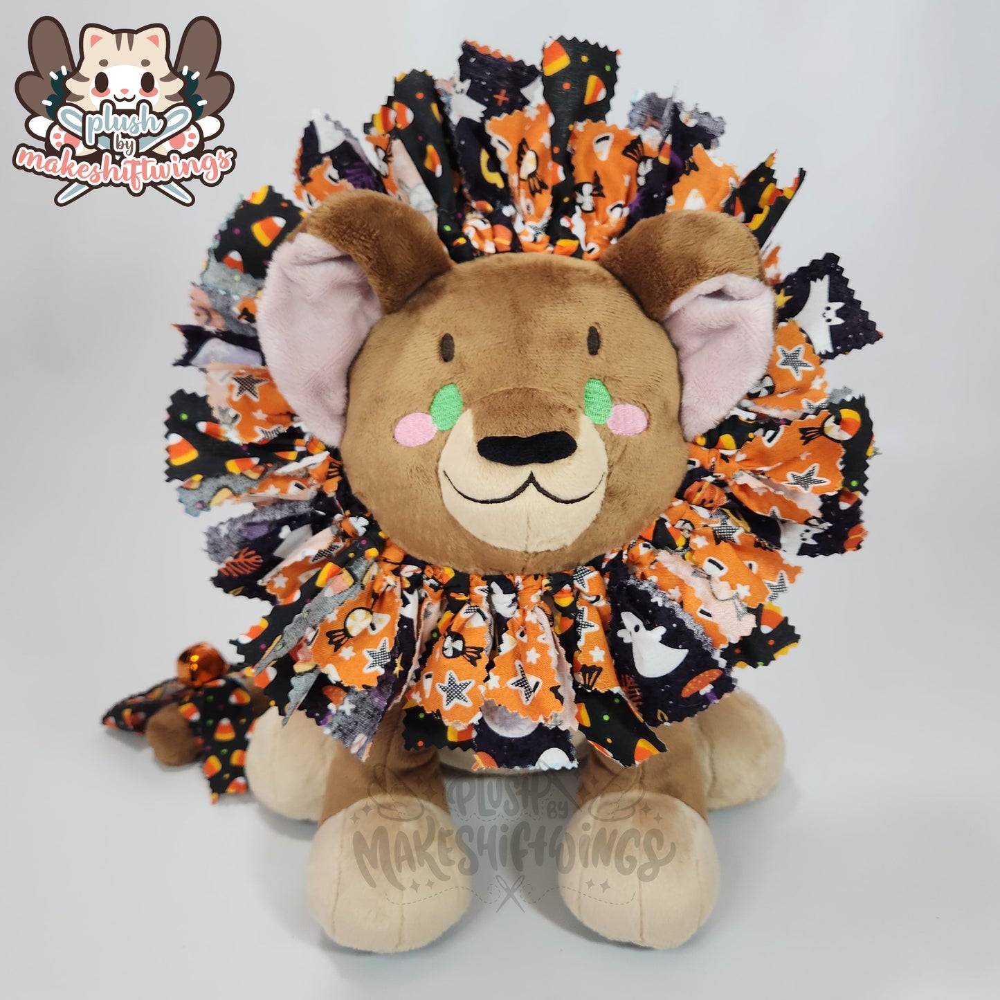 SEWING PATTERN - Lion Cub Plush with Fabric Wreath Mane