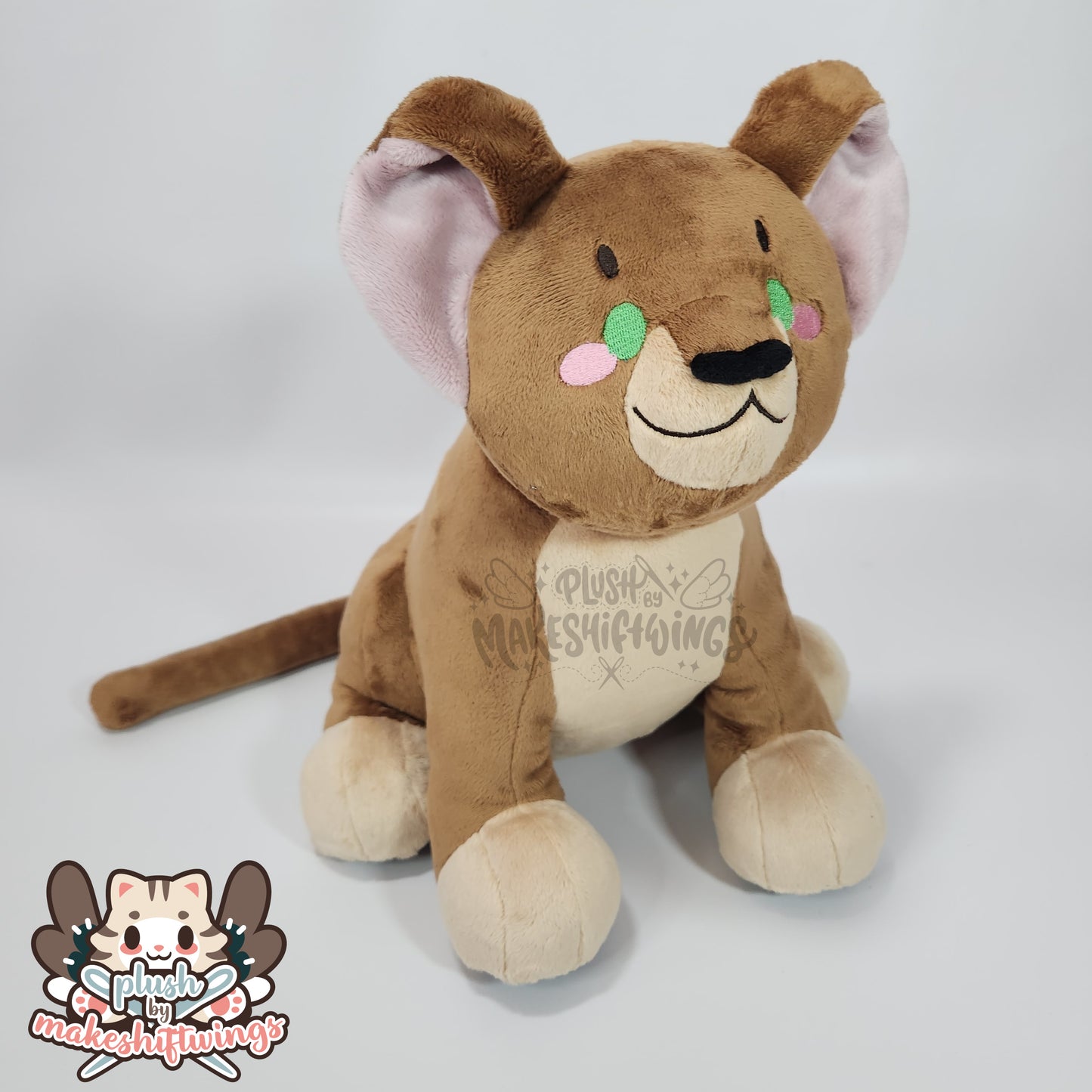 SEWING PATTERN - Lion Cub Plush with Fabric Wreath Mane