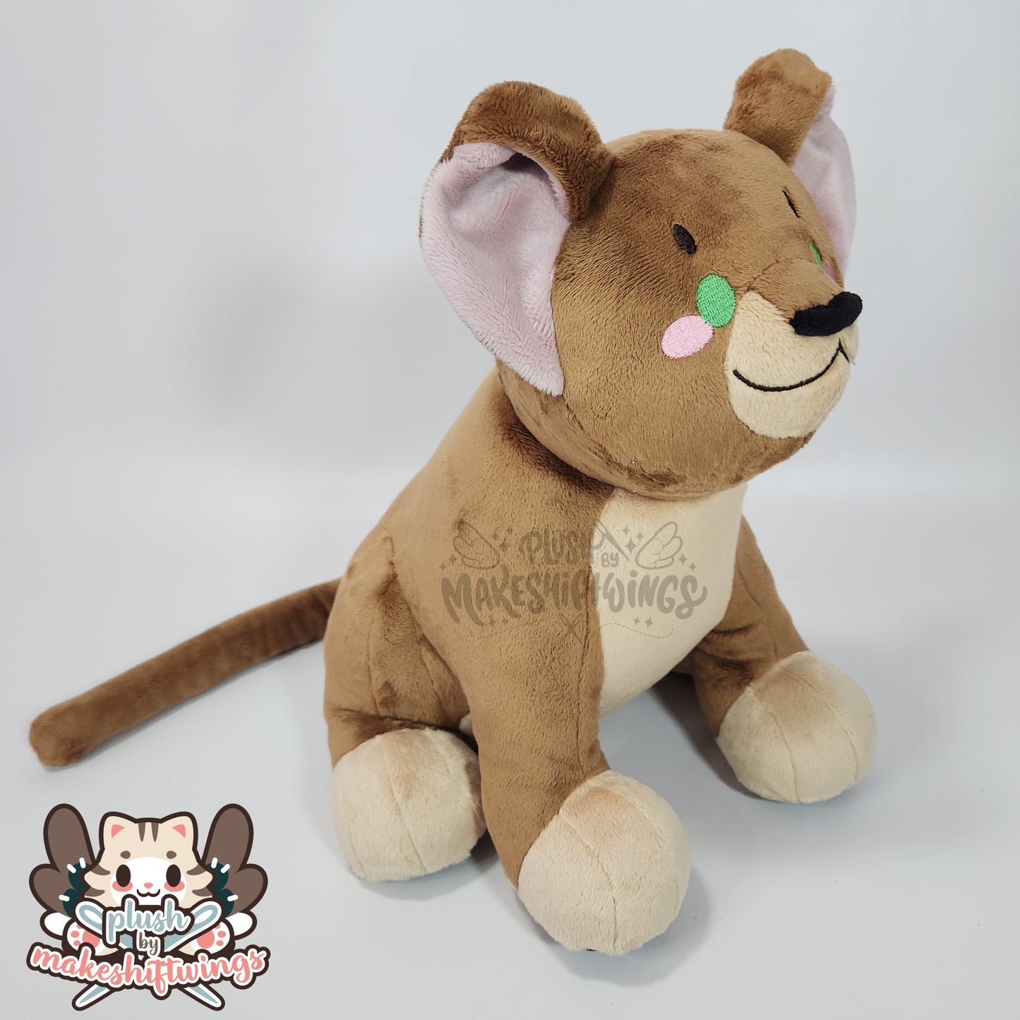 SEWING PATTERN - Lion Cub Plush with Fabric Wreath Mane