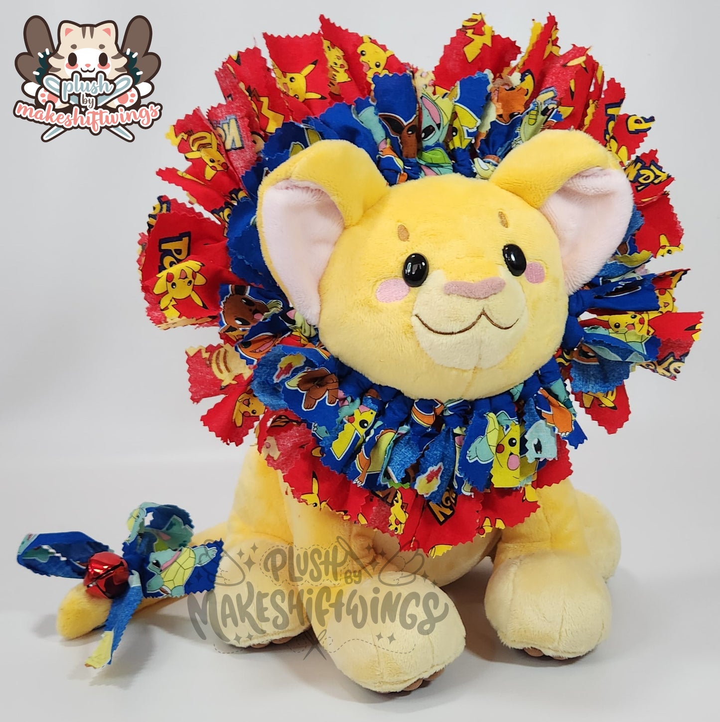 SEWING PATTERN - Lion Cub Plush with Fabric Wreath Mane