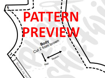 SEWING PATTERN - Lynx beanie plush