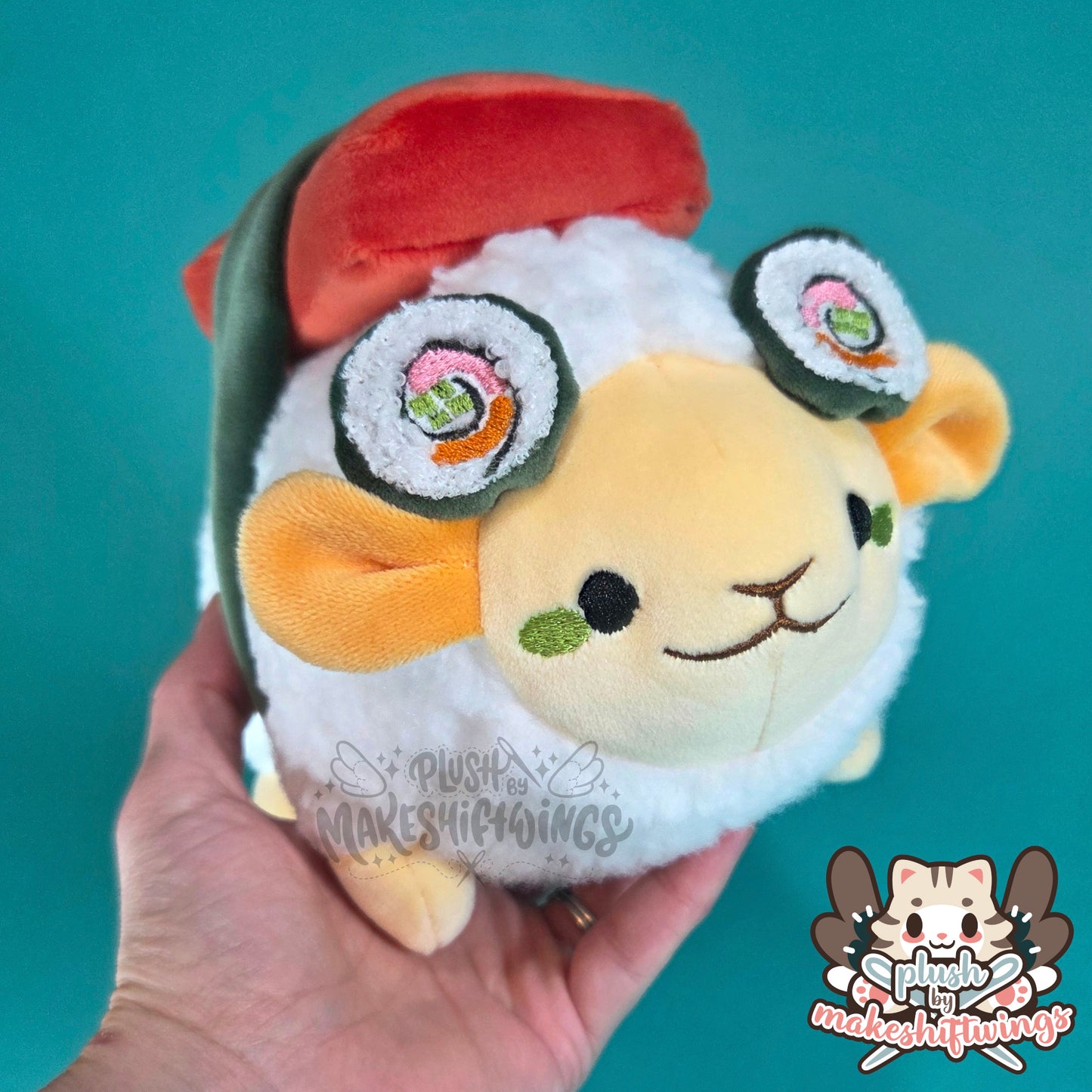 Sushi Sheep Plushie (Sushi Roll Horns)