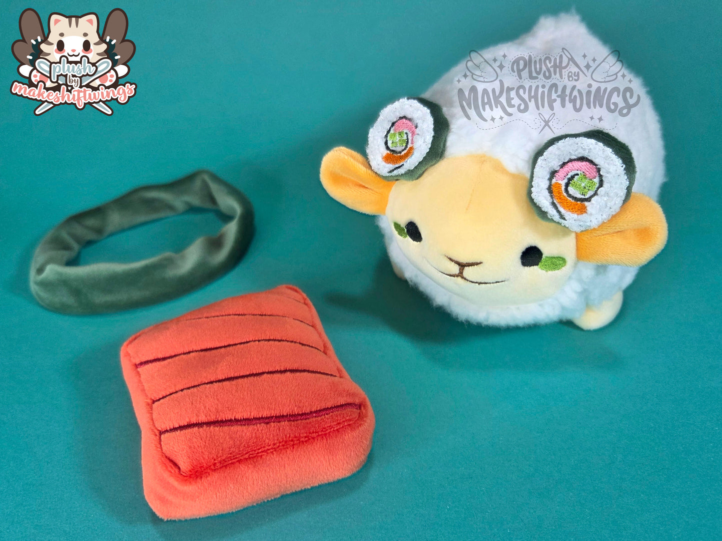 Sushi Sheep Plushie (Sushi Roll Horns)