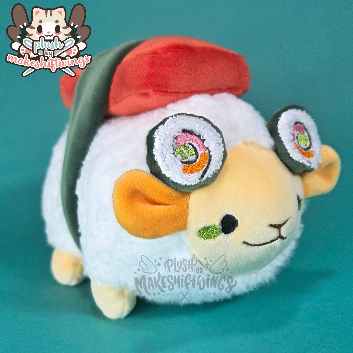 Sushi Sheep Plushie (Sushi Roll Horns)