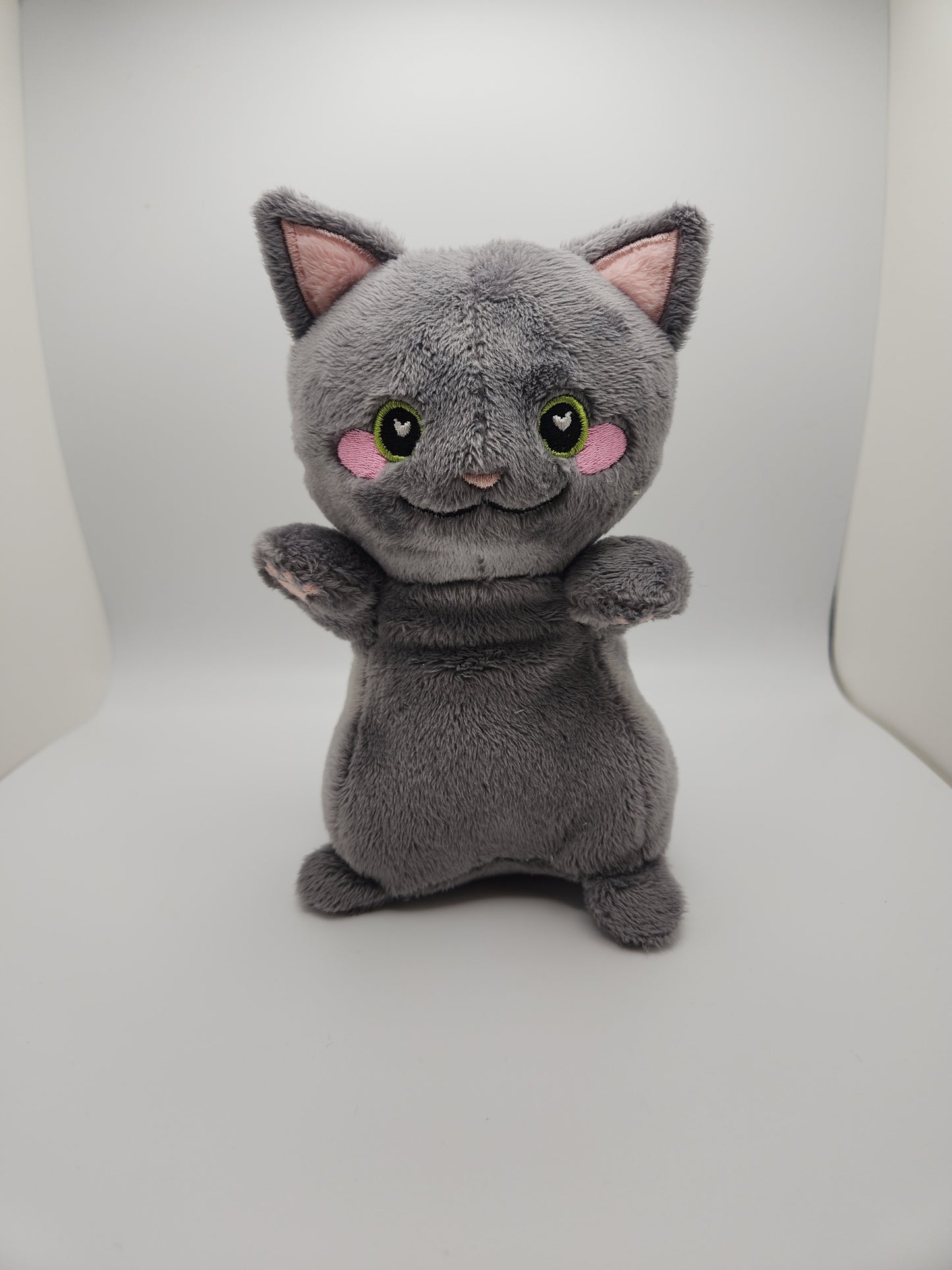 PROTOTYPE PLUSH - Cat in a Box (Grey Treats)