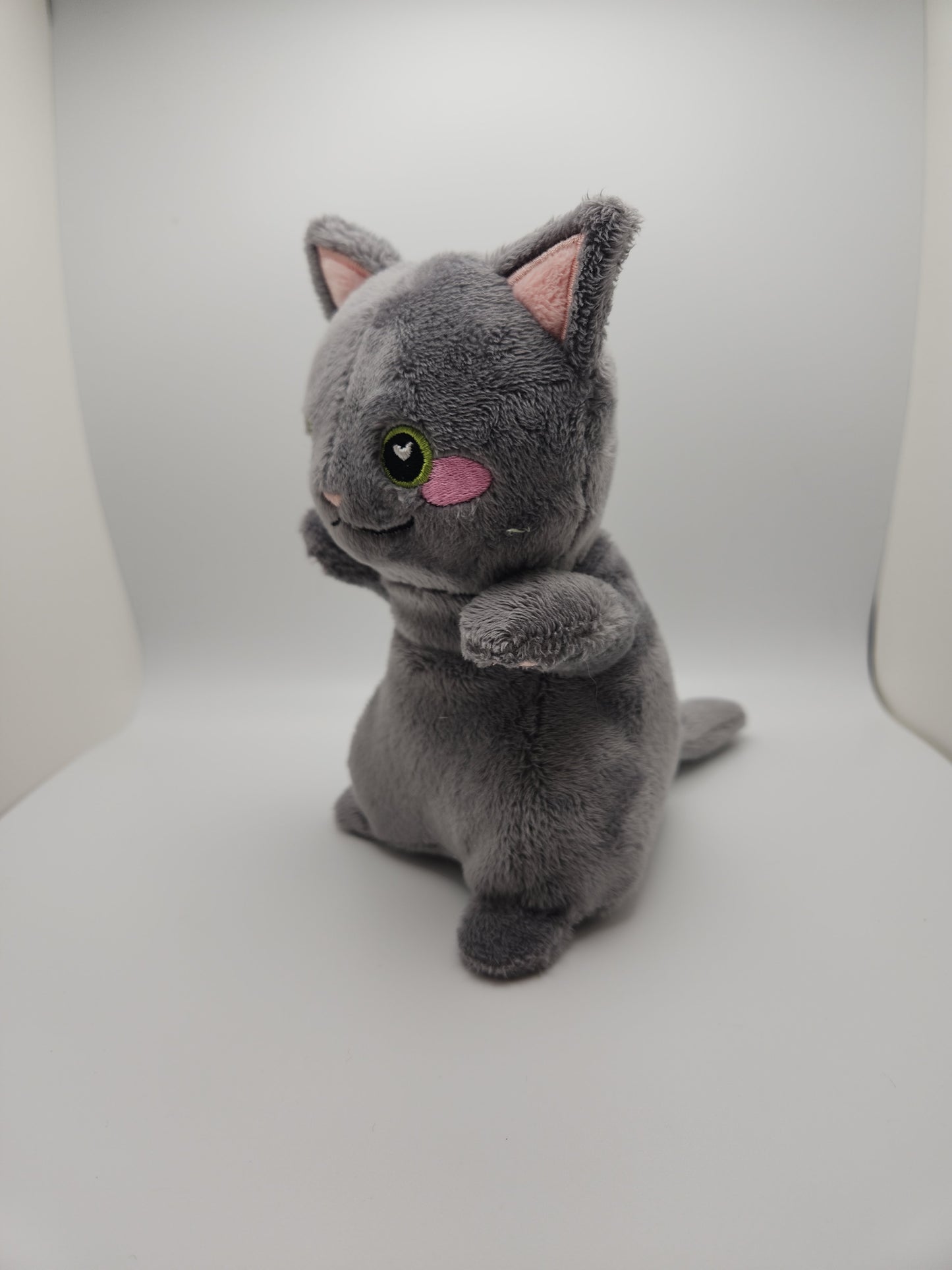 PROTOTYPE PLUSH - Cat in a Box (Grey Treats)