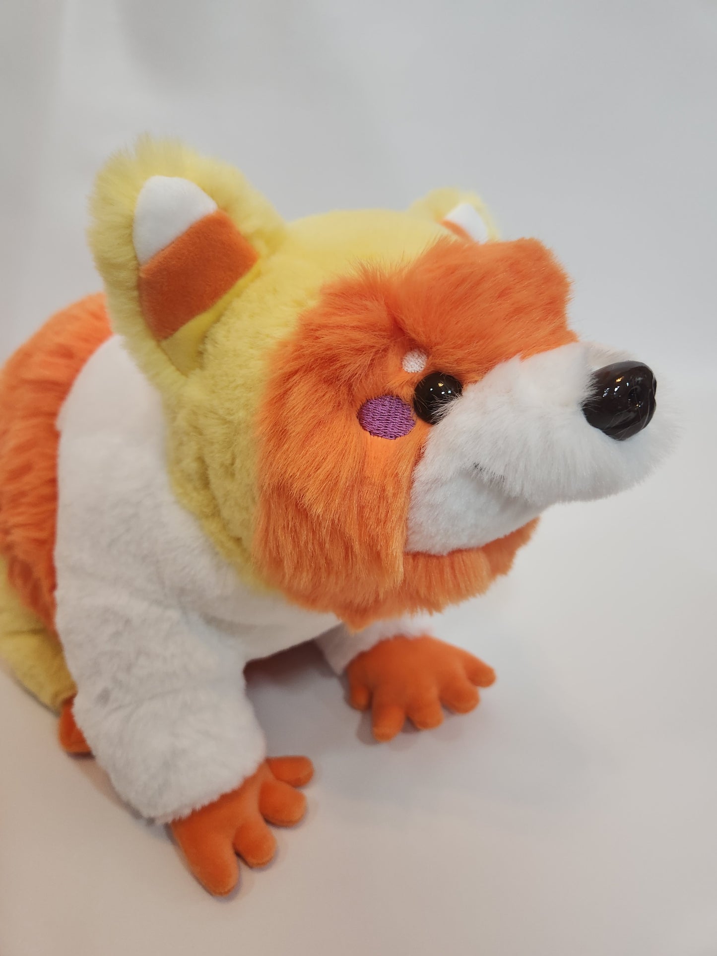 Raccoon plush (candy corn, luxe cuddle)