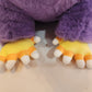 Raccoon plush (purple candy corn)