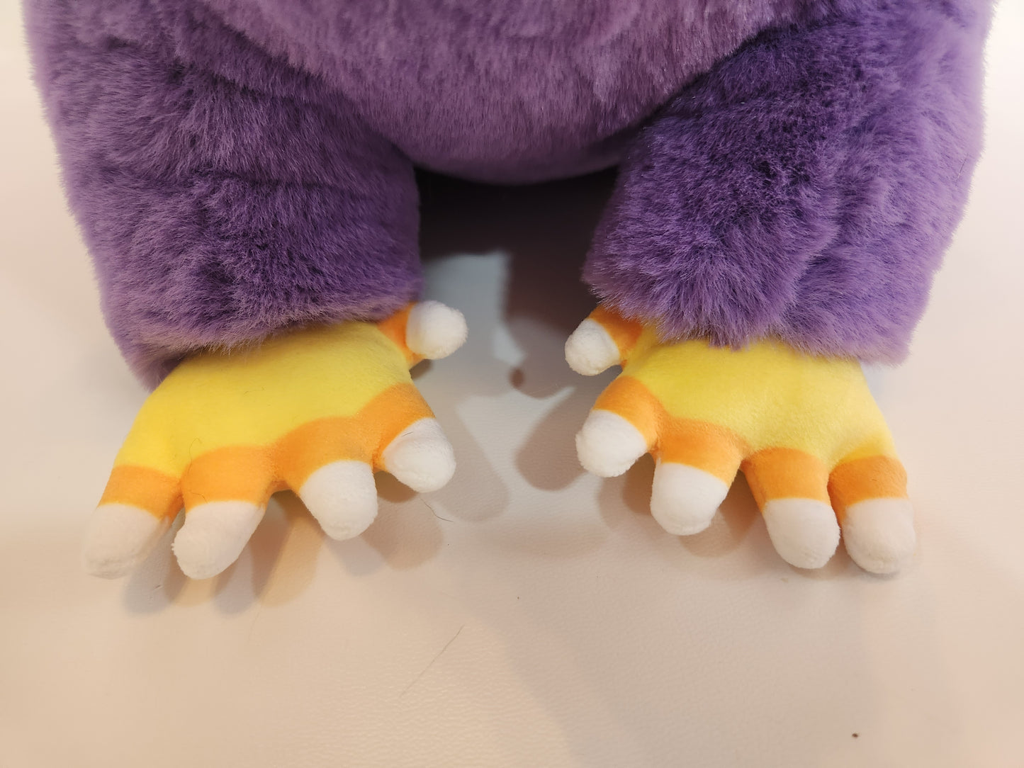 Raccoon plush (purple candy corn)