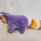 Raccoon plush (purple candy corn)