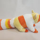 Raccoon plush (candy corn, minky)