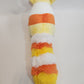 Raccoon plush (candy corn, minky)