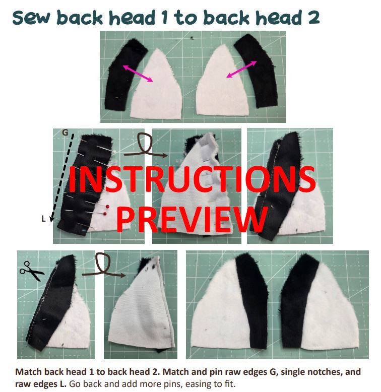 SEWING PATTERN - Puffin plush