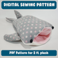 SEWING PATTERN - 2 ft. Whale Shark Plush