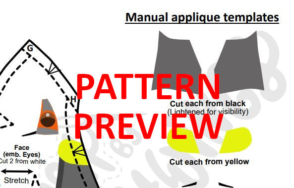 SEWING PATTERN - Puffin plush