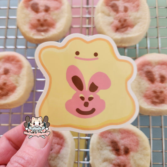 Slice and bake bunny sticker