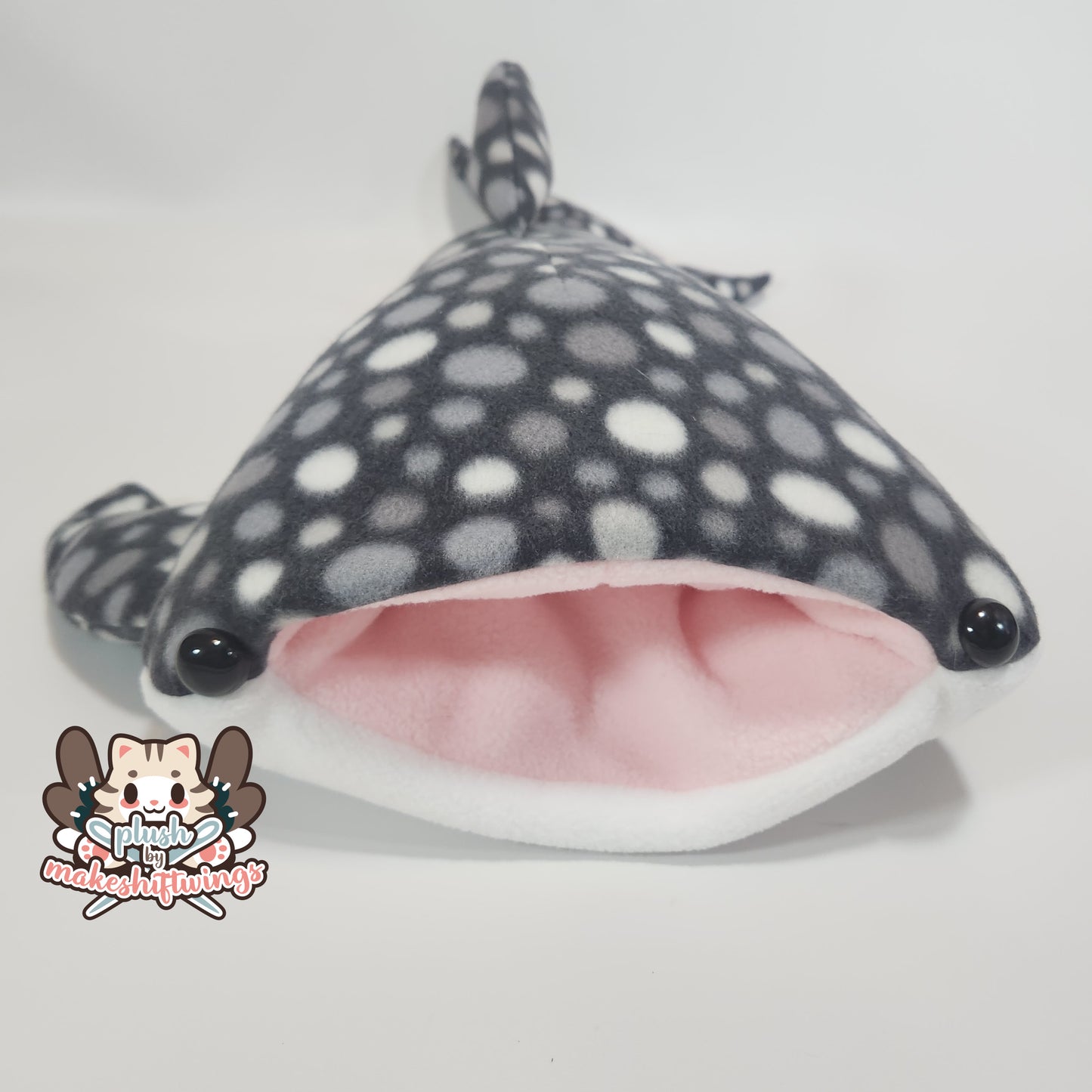 Whale Shark Plush (Fleece, black spots)