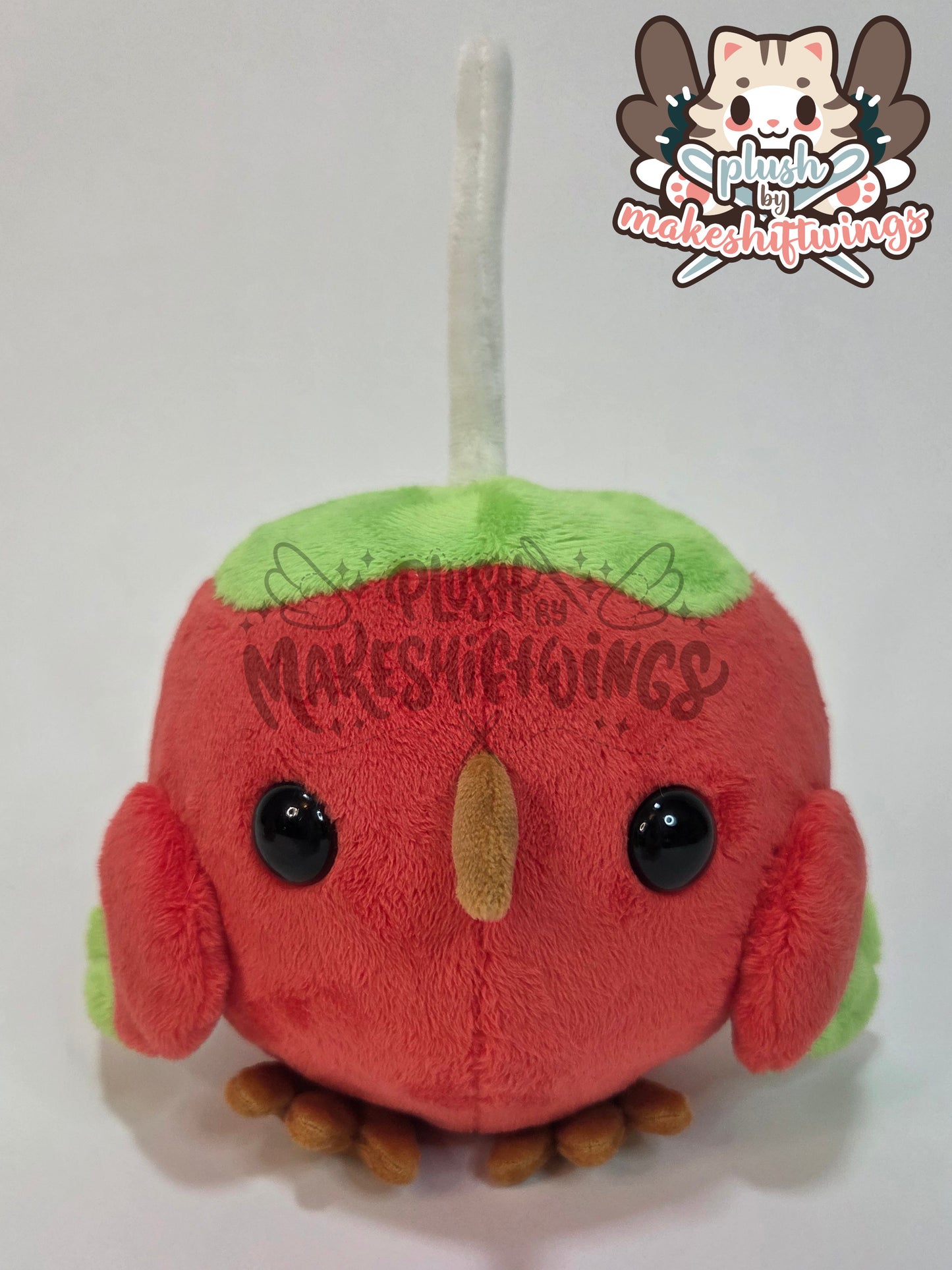Candy apple owl plush