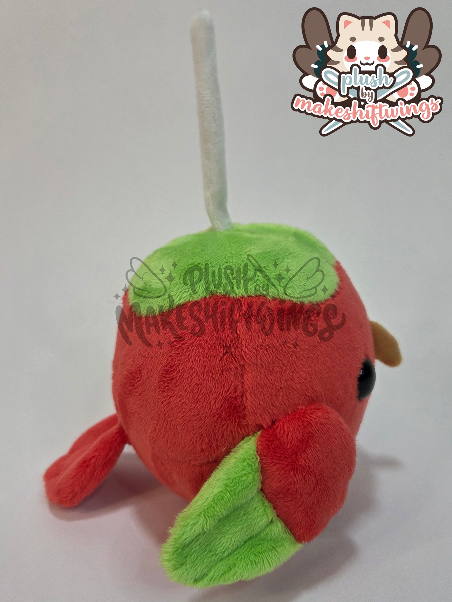Candy apple owl plush