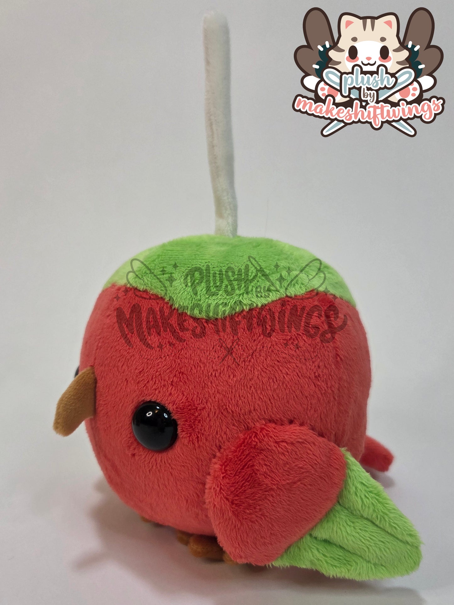 Candy apple owl plush