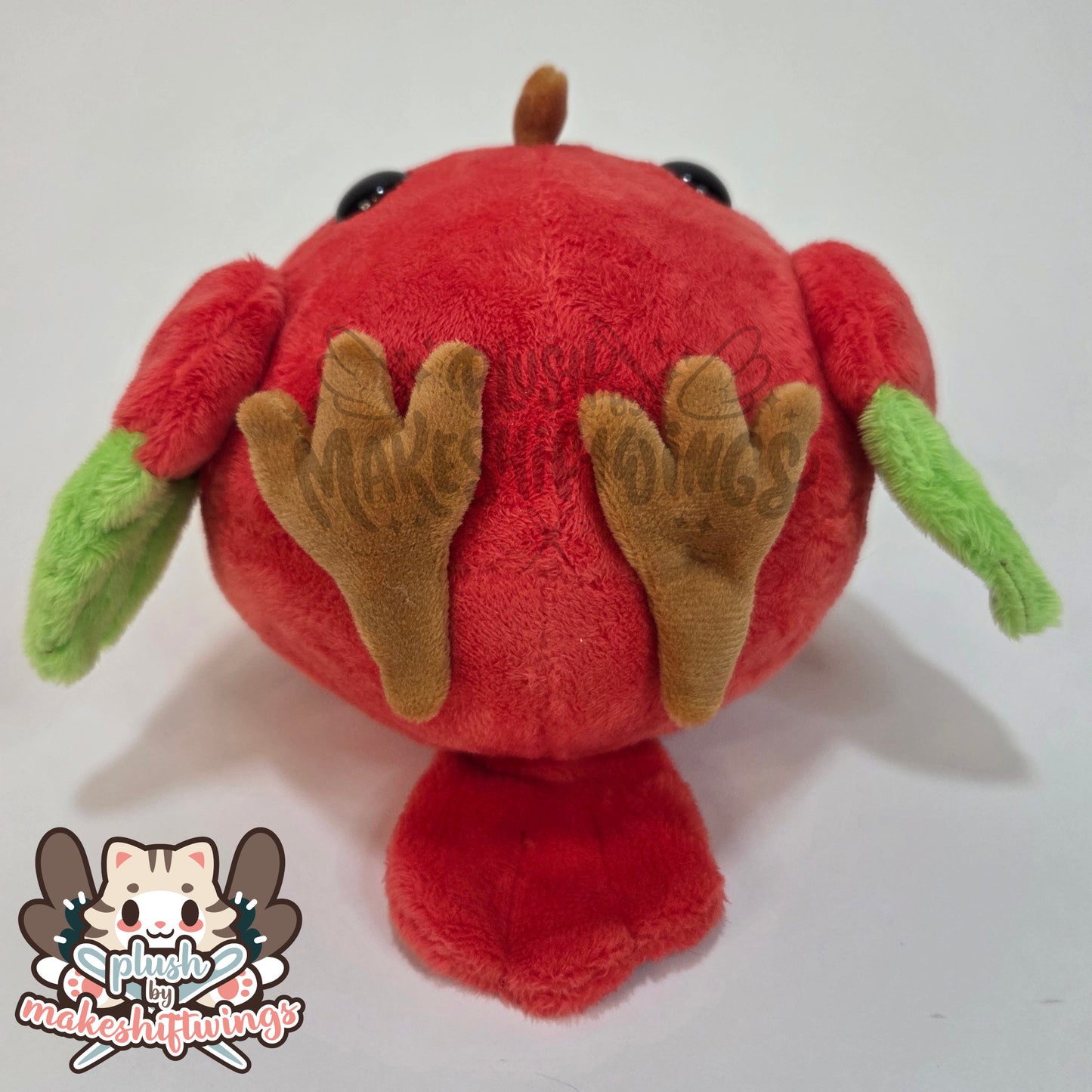 Candy apple owl plush