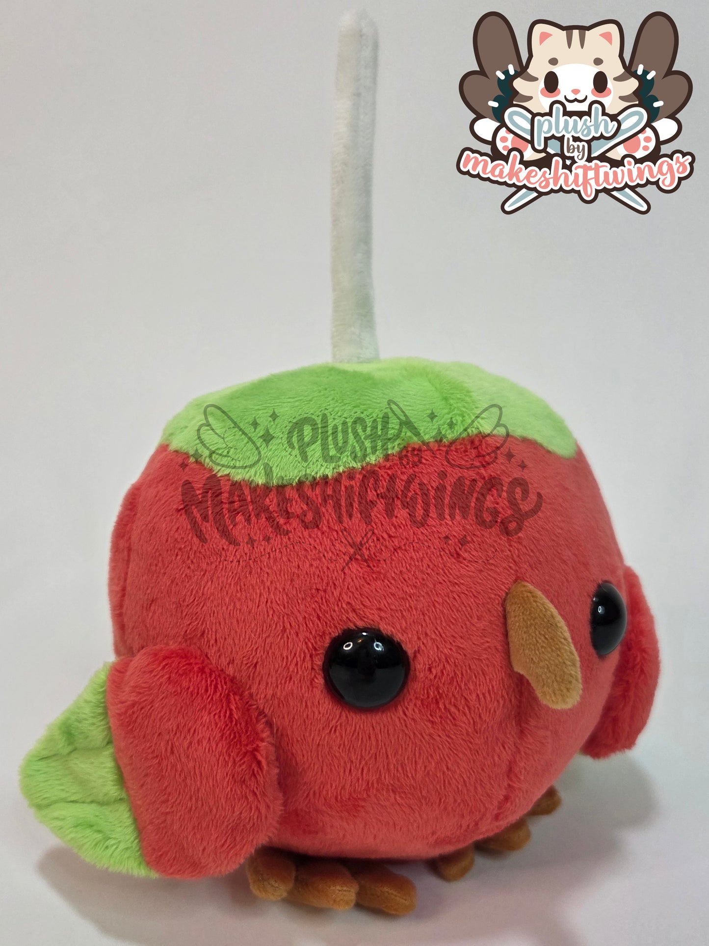 Candy apple owl plush