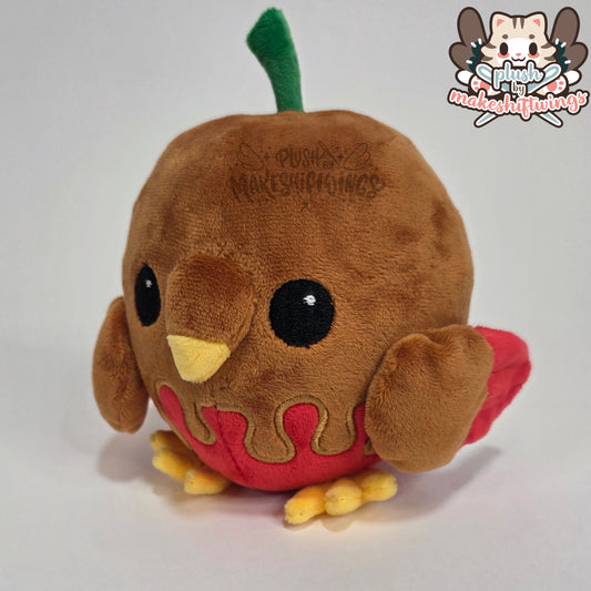 Caramel apple owl plush
