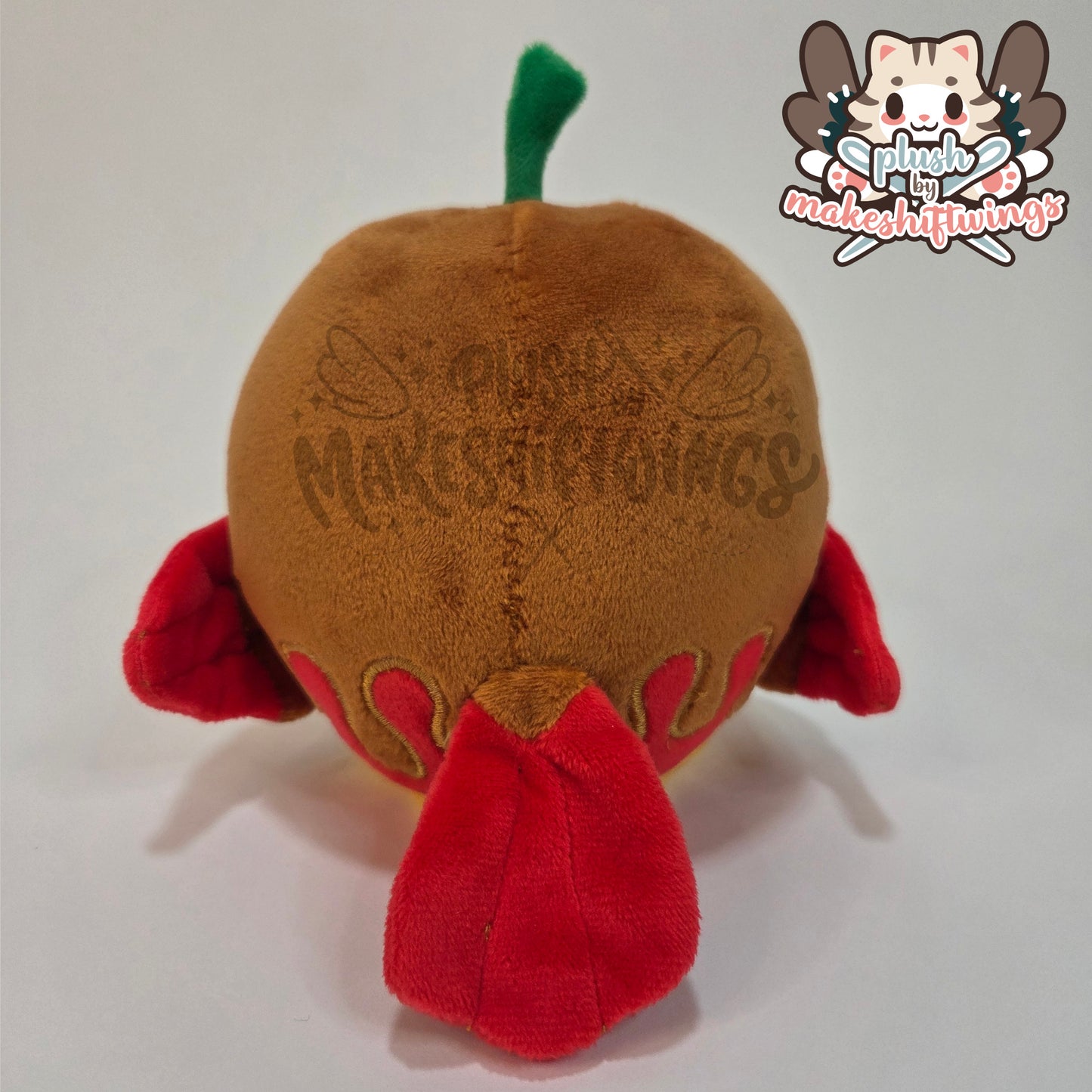 Caramel apple owl plush