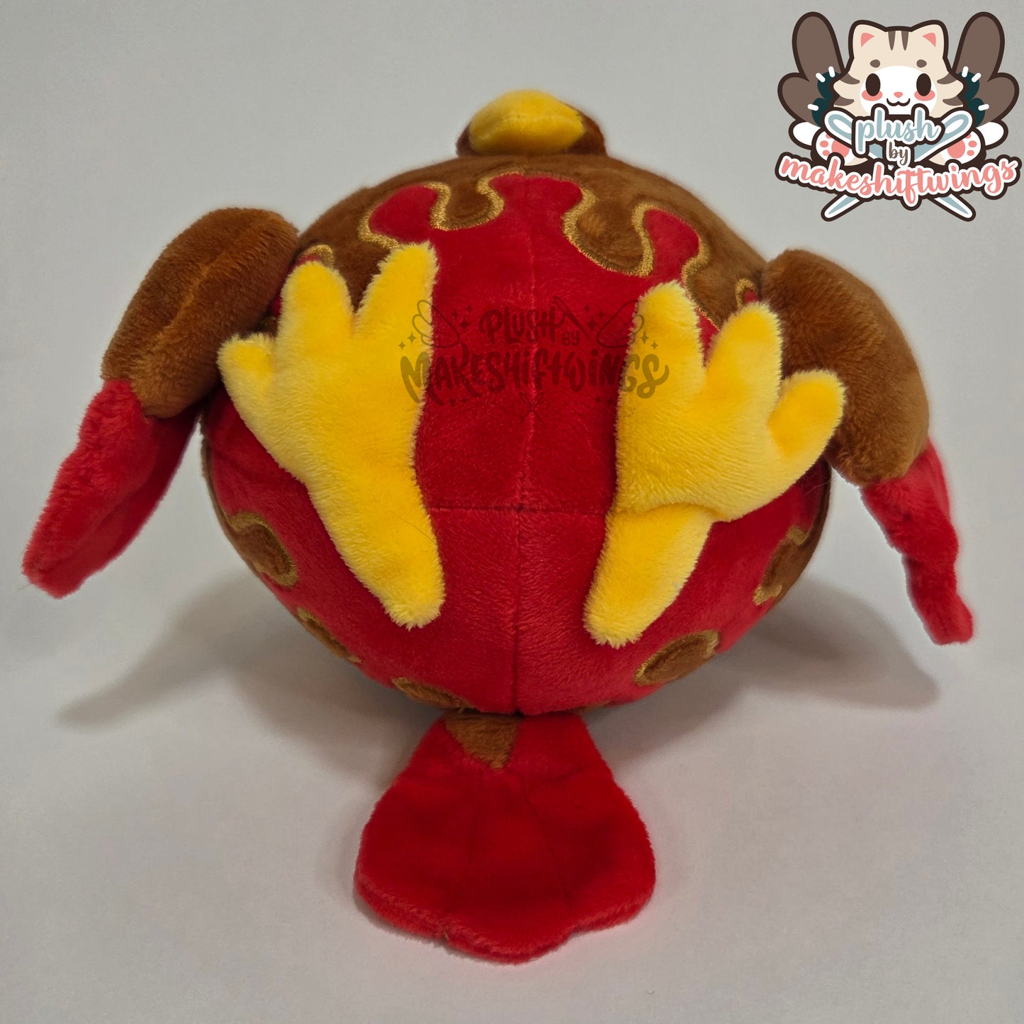 Caramel apple owl plush