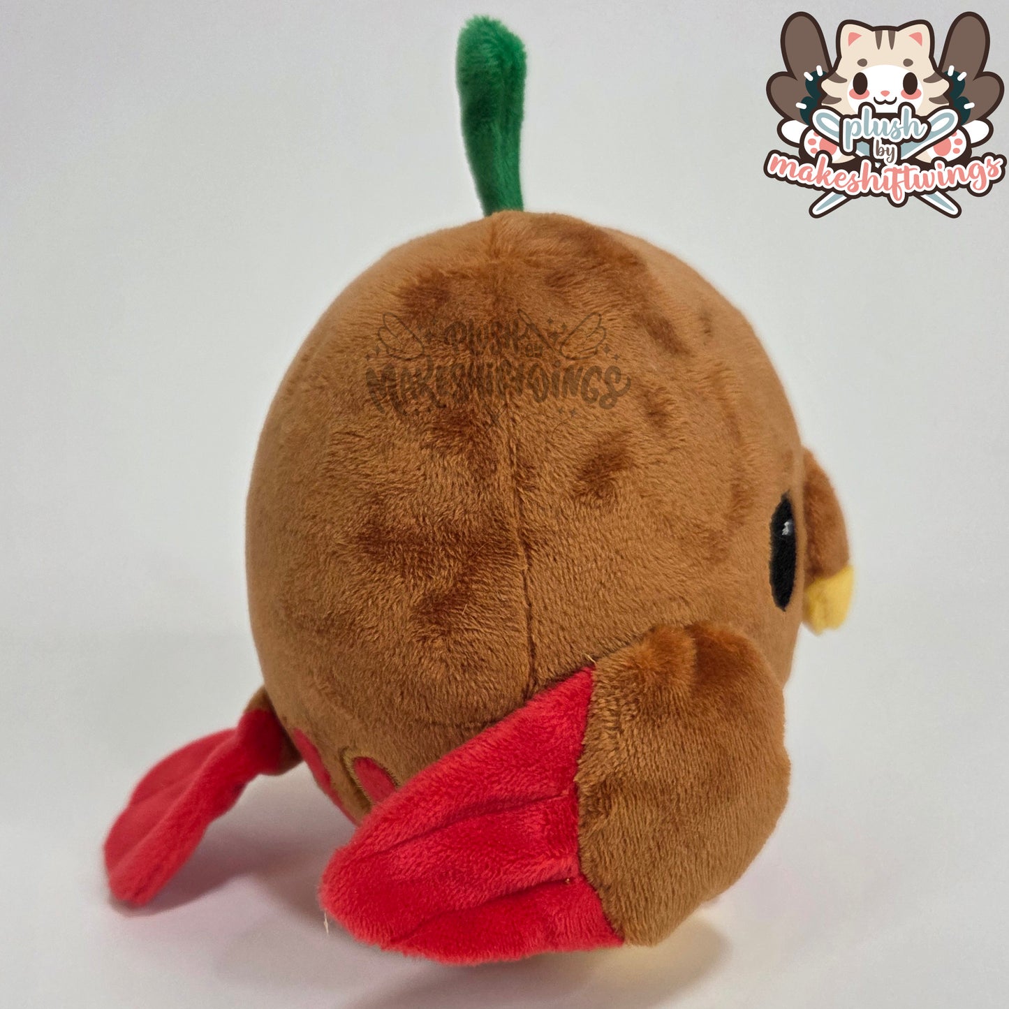 Caramel apple owl plush