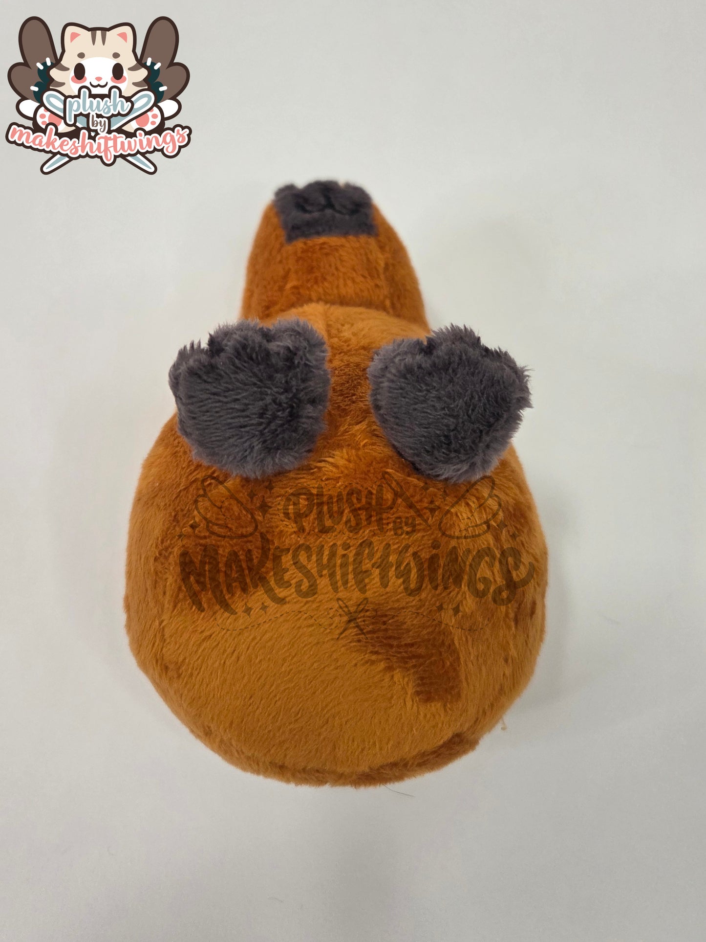 Capybara ramen bowl (minky, closed eyes)