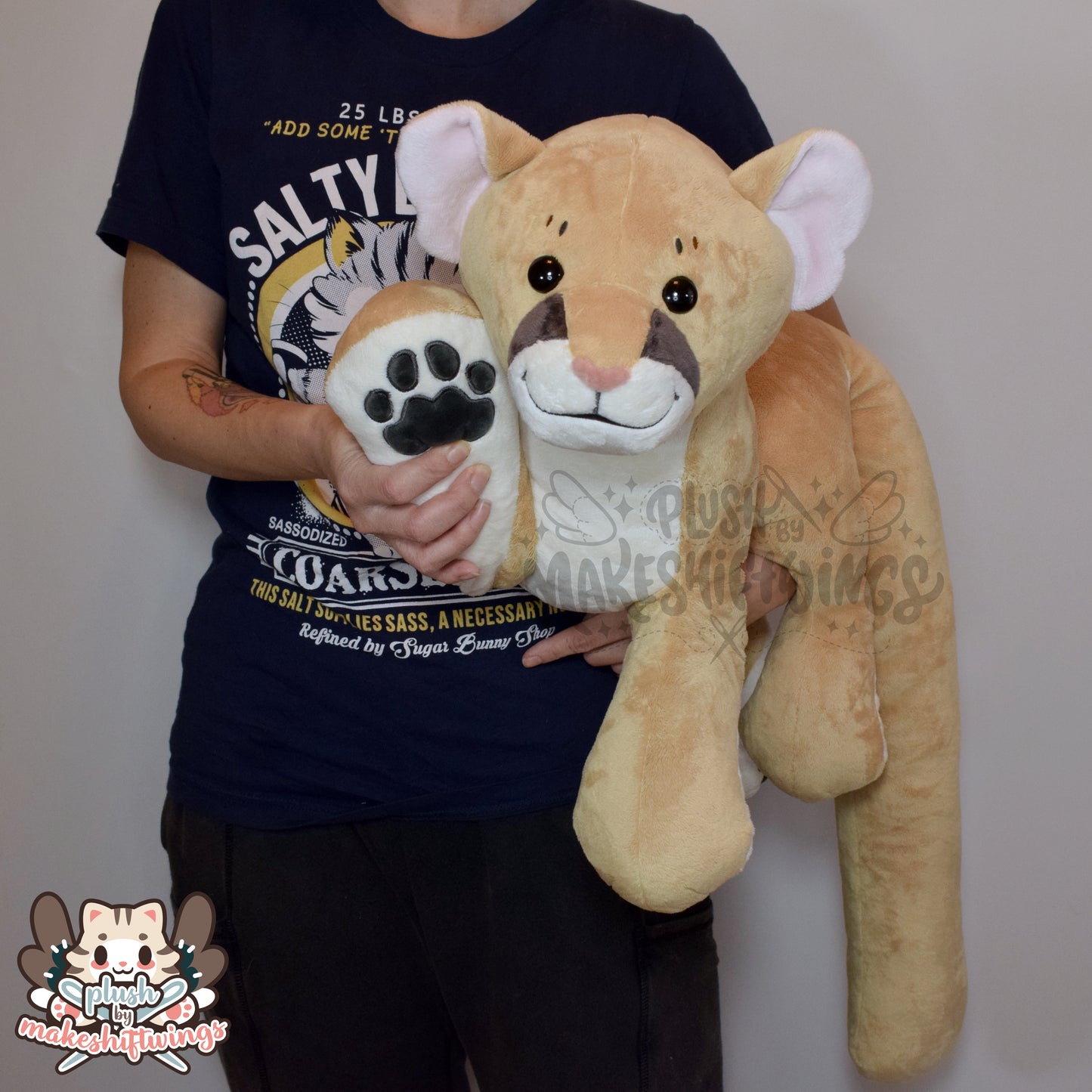 SEWING PATTERN - 2 ft.+ Floppy Big Cat Plush