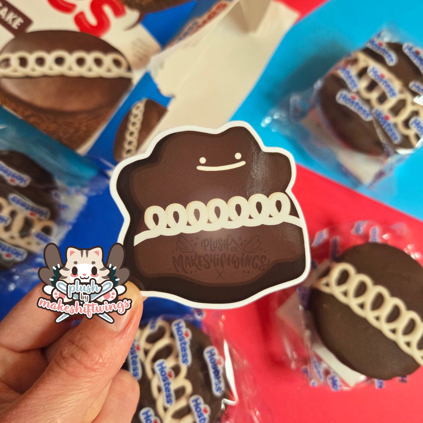 Chocolate cupcake sticker