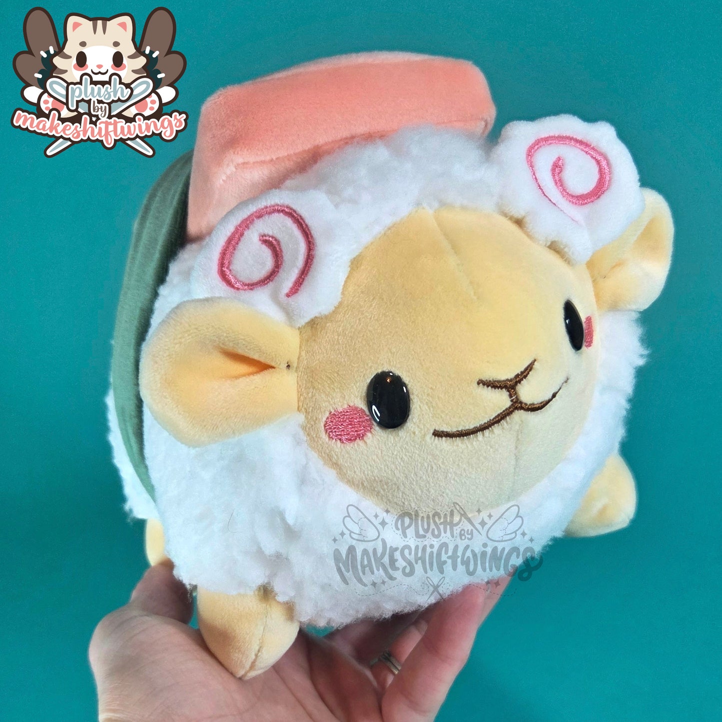 Sushi Sheep Plushie (Fish Cake Horns)