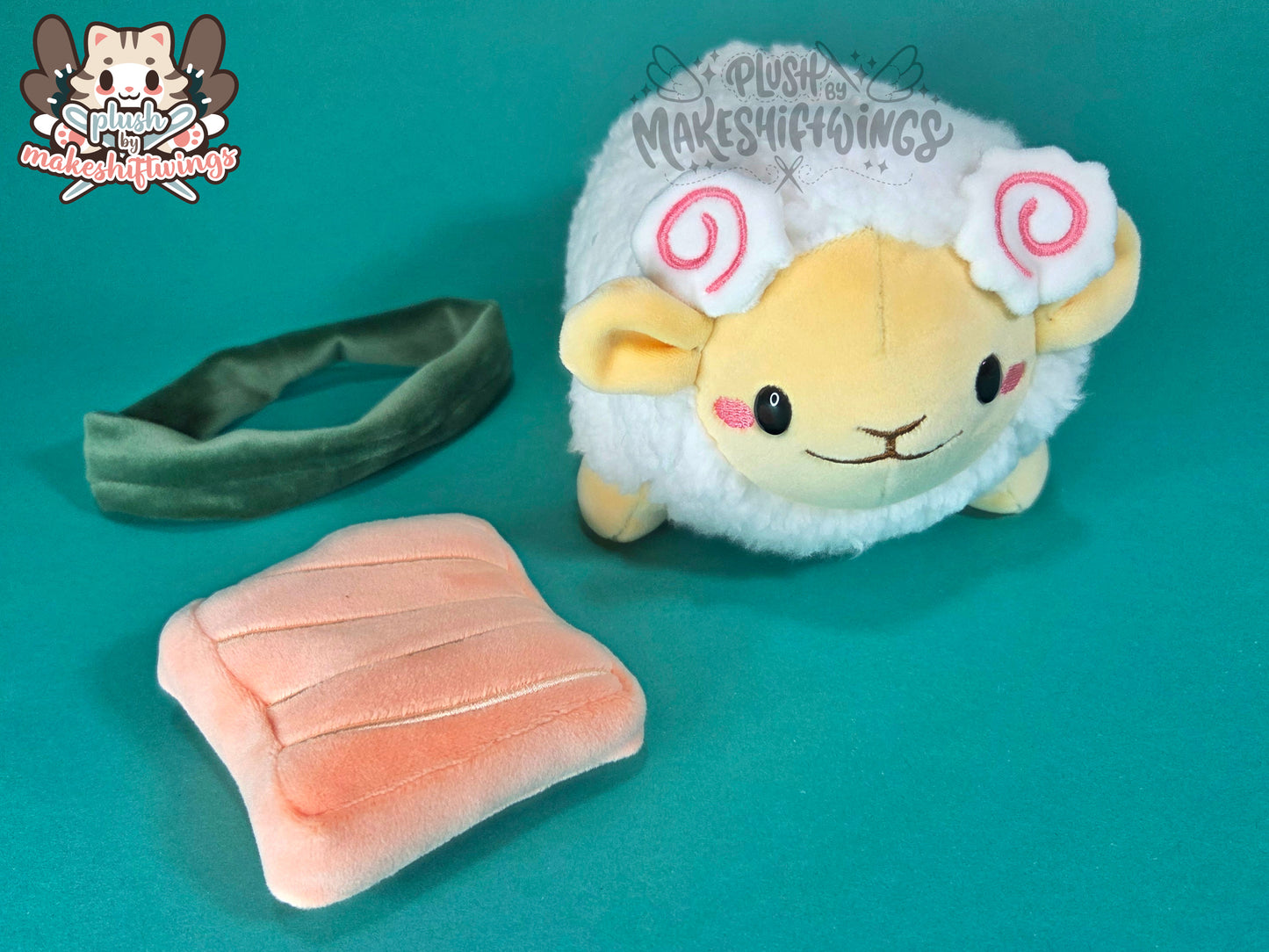 Sushi Sheep Plushie (Fish Cake Horns)