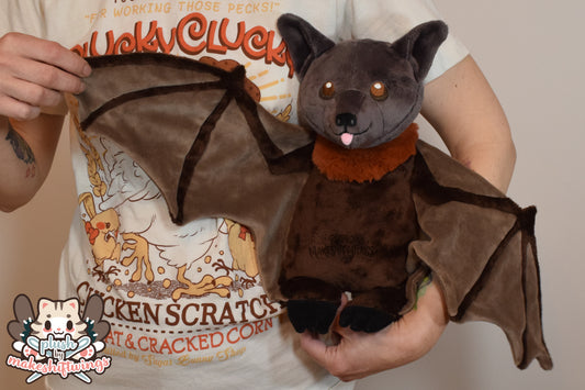 Floppy bat plush