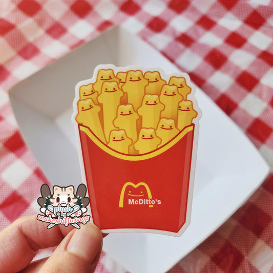 Fries Vinyl Sticker